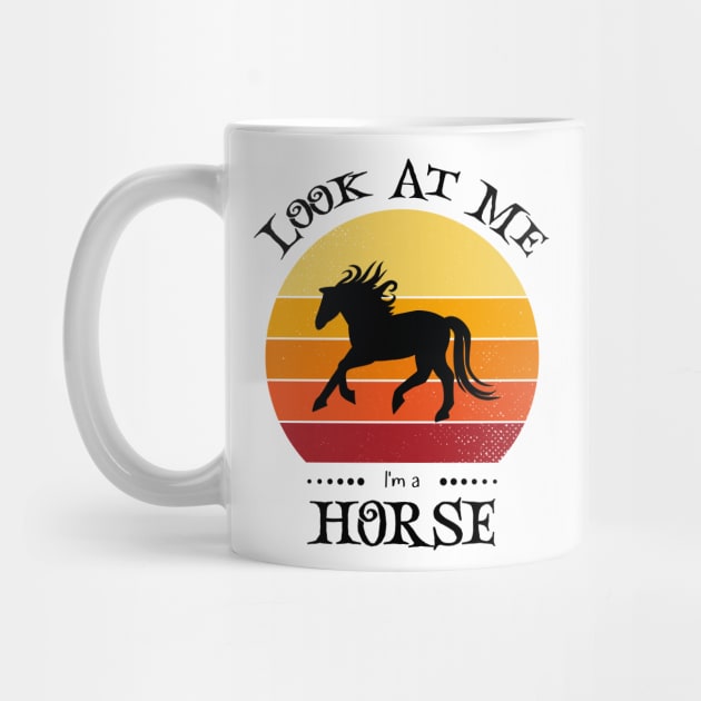 Funny Halloween Retro Vintage Horse by Art master